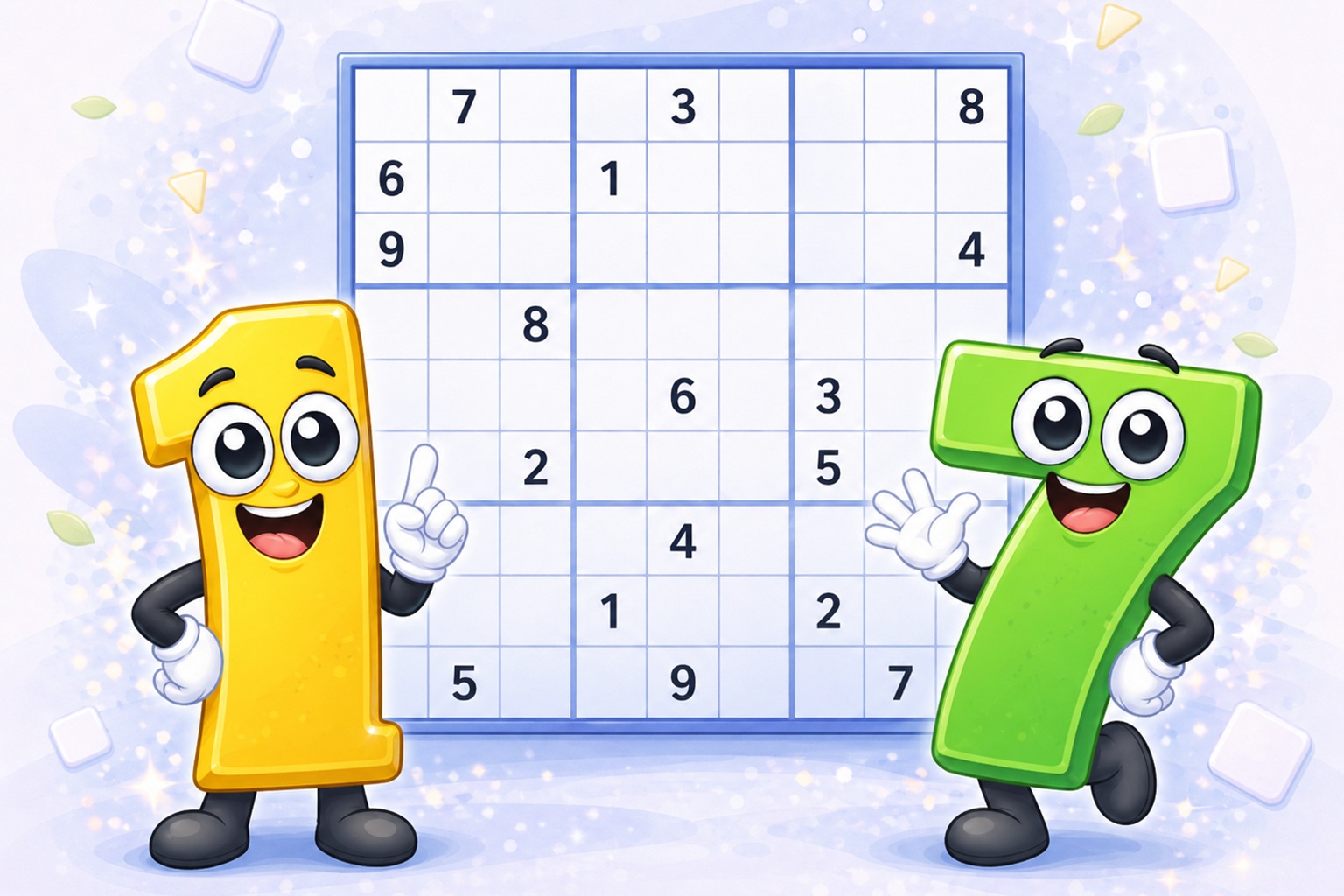 Grelha de sudoku 17 pistas com poucas casas dadas