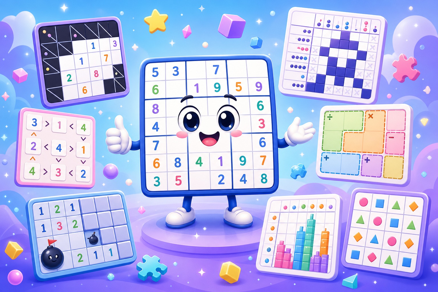 Guide zu Spielen wie Sudoku mit Logikgittern und Zahlenspielen