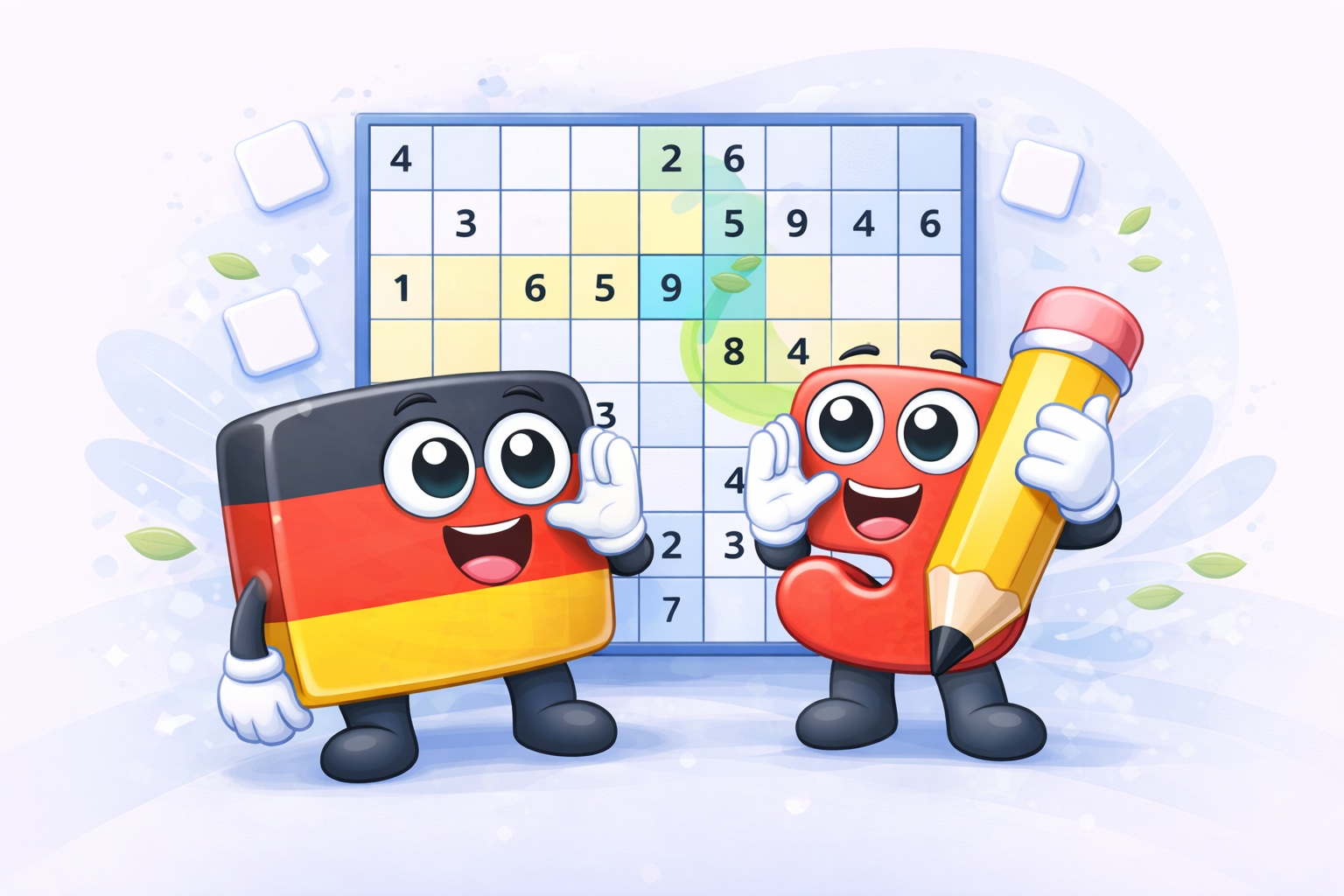 German Whispers Sudoku grid with green difference lines