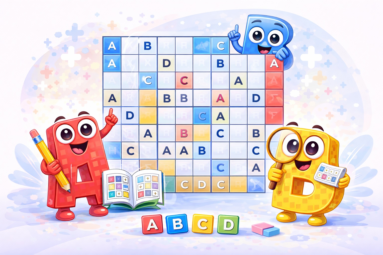 Letter Sudoku grid with letters A to I