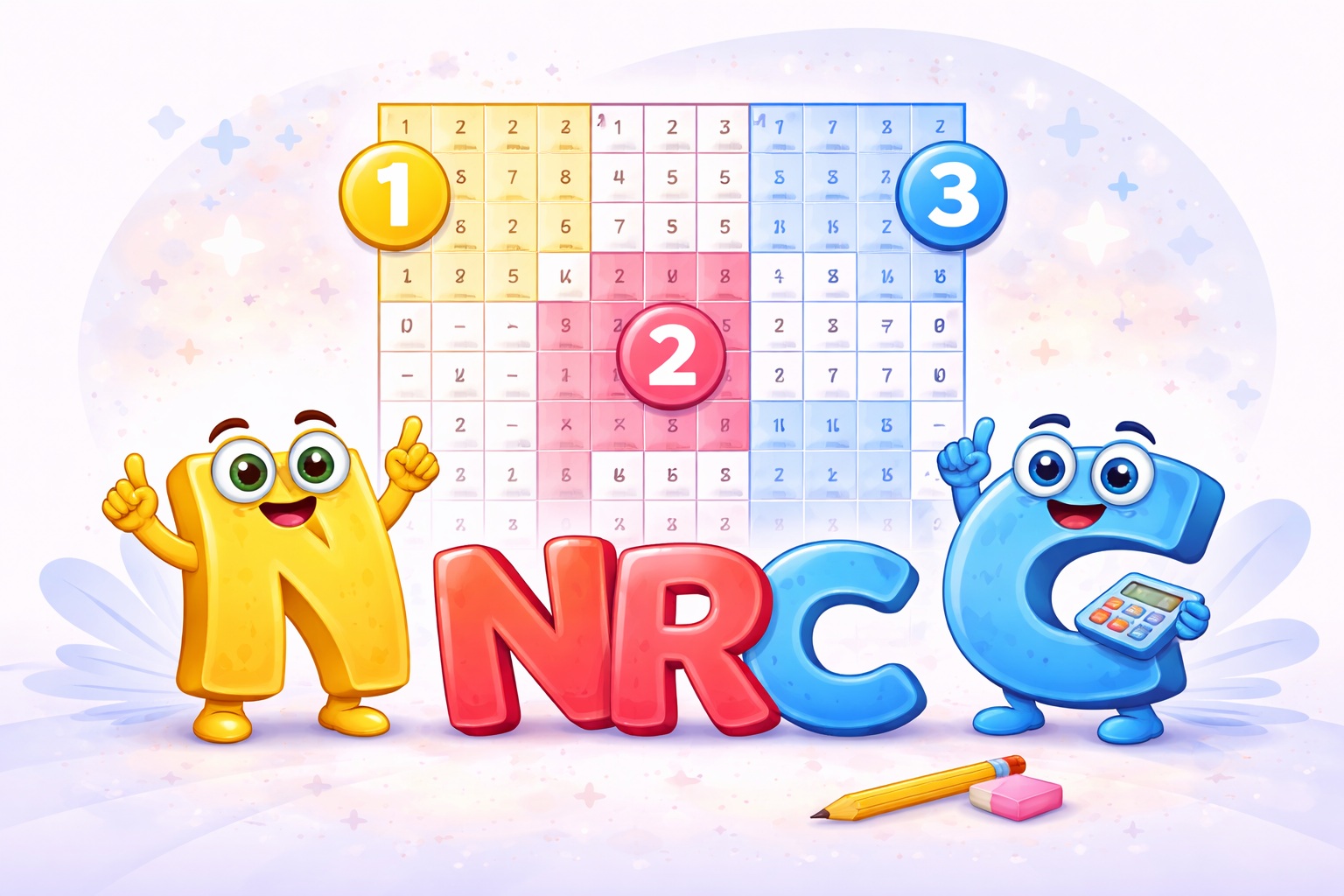 NRC Sudoku grid with four shaded window regions