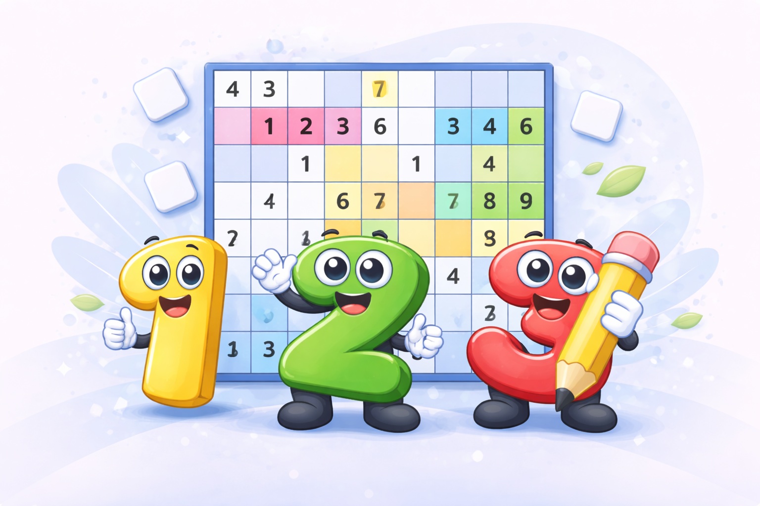 Renban Sudoku grid with coloured groups of consecutive digits