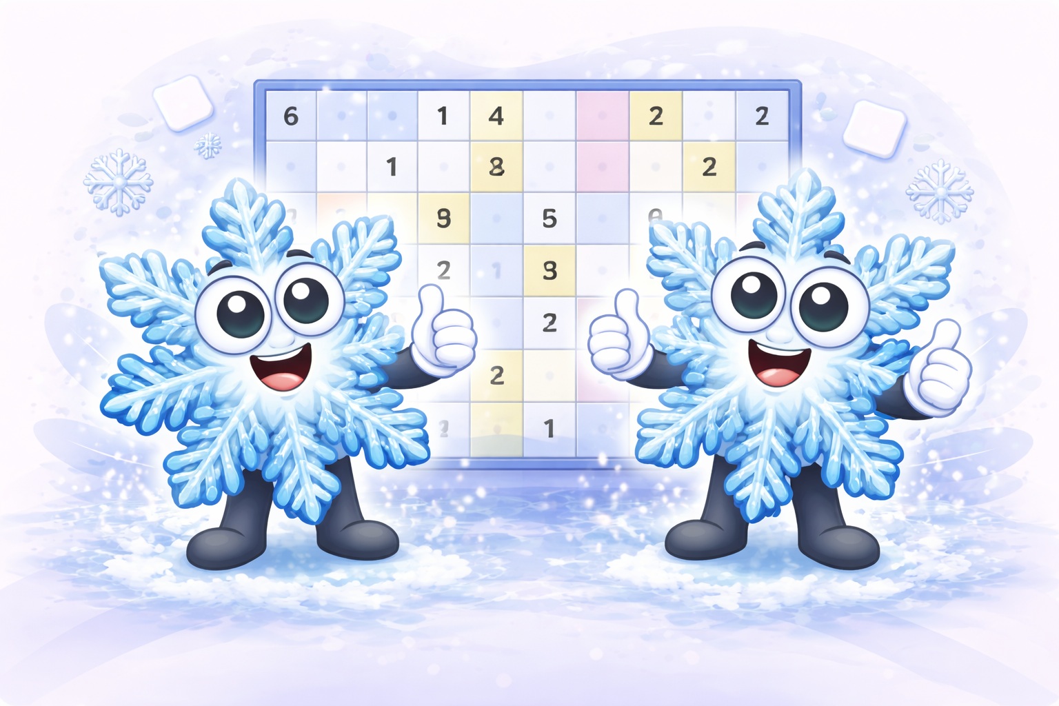 Snowflake Sudoku hexagonal board with six hexagons and triangular cells