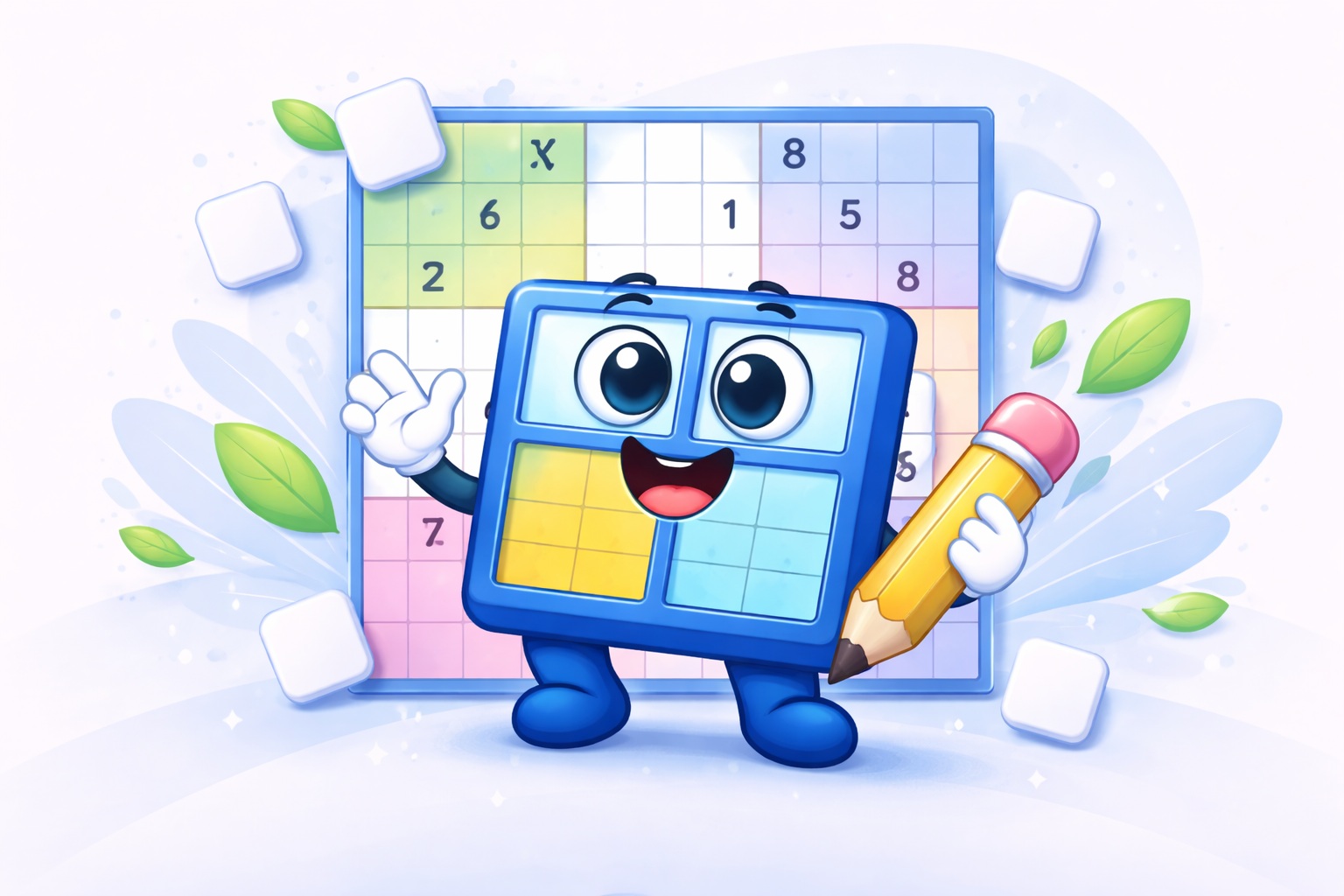 Windoku grid with four shaded window regions